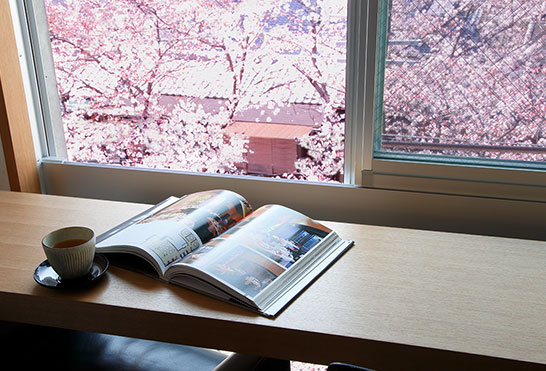 It would also be fun to have a cup of tea in your room while watching people come and go out in the street